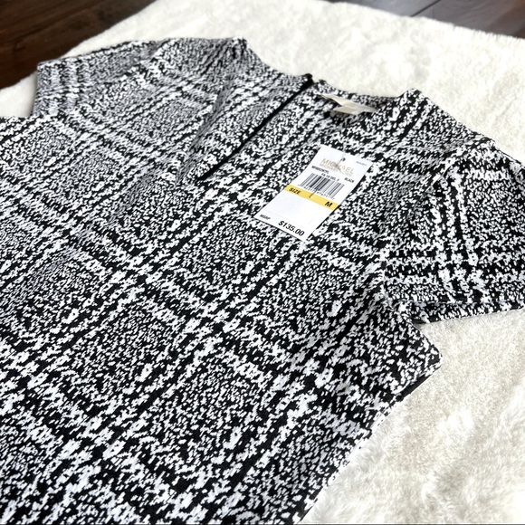Michael Kors Jacquard Sheath Dress Size M Black and White  NWT - Picture 6 of 16